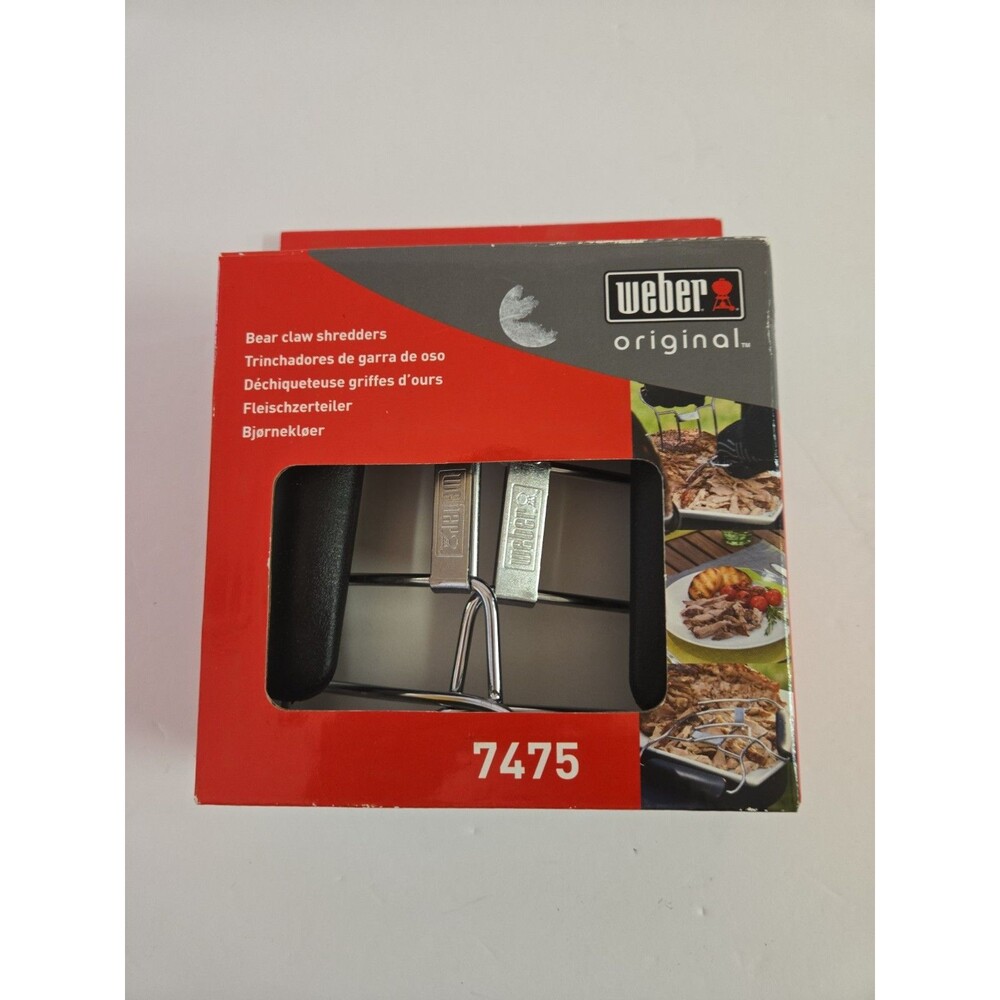 Weber Original 7475 Stainless Steel Bear Claw Shredders - Set Of 2 - NEW